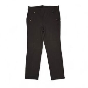 Chico’s Women’s Size 1.5 US 10 Black Stretch Pull-On Pants Ankle Career Travel